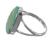 Opal Turquoise Inlay Genuine Sterling Silver Ring Size 8-1/4 RX57627